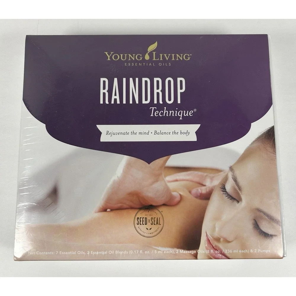 Young Living Raindrop Technique Essential Oil Collection Kit NEW/SEALED - Picture 1 of 3